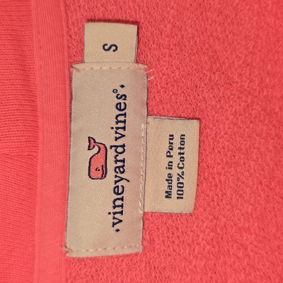 Vineyard Vines Funnel Neck Oversized Sweatshirt Pink Womens Size S - Picture 4 of 13